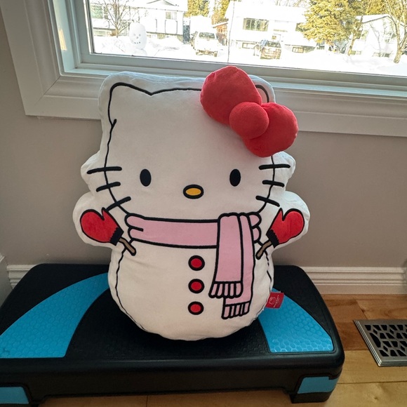Hello Kitty Winter Snowman Plush Pillow - Picture 3 of 3